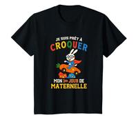 Enfant Rentrée Maternelle - Prêt à Croquer 1er Jour Lapin héros T-Shirt