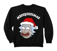 Enfant Rick and Morty Kids Merry Rickmas Pose Amusante pour Les fêtes de Fin d'année Sweatshirt