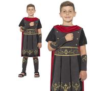 Enfant Romain Costume Soldat Ado Gladiateur Guerrier Livre Day Déguisement Neuf,