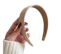 Enfant Rouge Women's Solid Color Wide Edge Versatile Accessory Serrage (Khaki, One Size)