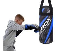 Enfant Sac de Frappe RDX et Gants Boxe Entraînement, Junior Rempli Lourd Bag pour MMA, 2FT Kids Punching Bag Set, Bleu
