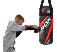 Enfant Sac de Frappe RDX et Gants Boxe Entraînement, Junior Rempli Lourd Bag pour MMA, 2FT Kids Punching Bag Set, Rouge