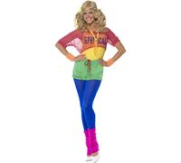 Enfant Sauvage Madonna Adulte Femmes 1980s Costume Déguisement 80s Aérobie