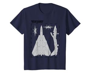 Enfant Schémas des avions de chasse Top Gun pour enfants T-Shirt