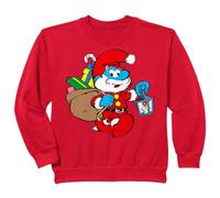 Enfant Schtroumpfs Kids Big Papa Schtroumpf Noël Festif Secret Santa Sweatshirt