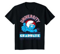 Enfant Schtroumpfs Kids Collegiate 80s University Graduate Holiday T-Shirt