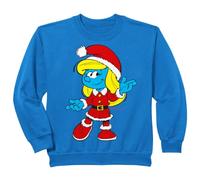 Enfant Schtroumpfs Schtroumpfette Schtroumpf Noël Père Noël Coquin Amusant Nice Sweatshirt