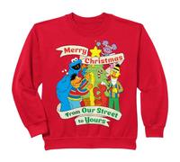 Enfant Sesame Street Biscuits pour Enfants Sapin de Noël Bert Abby Ernie Elmo Sweatshirt