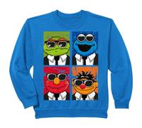 Enfant Sesame Street Kids Brothers Blues Elmo Grouch et Ernie Monster Sweatshirt