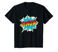 Enfant Simon Nom de Bande dessinée Super-héros pour garçon T-Shirt