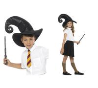 Enfant Sorcier Kit Grand Chapeau Wand École Cravate Livre Semaine Déguisement
