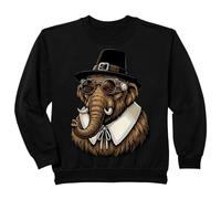 Enfant Souper de Dinde rétro Vintage Woolly Mammoth, récolte d'automne Sweatshirt