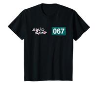 Enfant Squid Game 067 Numéro de joueur avec logo pour enfants T-Shirt