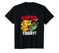 Enfant Super 3 Aujourd'hui, thème Super-héros d'anniversaire pour Enfants T-Shirt