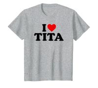 Enfant T-Shirt « I Love TITA » pour garçon et Fille T-Shirt