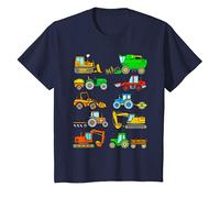 Enfant Tee Shirt Excavatrice Tracteur Pelle Moissonneuse Batteuse T-Shirt