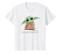 Enfant The Mandalorian Grogu Snacks Meme T-Shirt