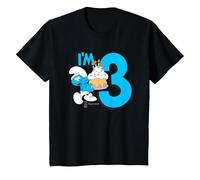 Enfant The Smurfs Schtroumpfs Birthday I'm 3 T-Shirt