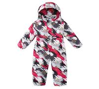 Enfant Veste et Pantalon de Ski-Manches Longues à Capuche Amovible, Doudoune Manteau Neige Bavoir Pantalon une Pièce Enfant, Ensembles de Neige Veste en Duvet Imperméable pour Alpinisme Ski