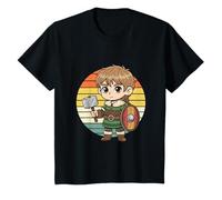 Enfant Viking Thor Kid Sunset Valhalla Norse Mythology - Mjoelnir T-Shirt