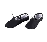 Enfant Yoga Pantoufles Gym Professeur Ballet Danse Chaussures for Filles Femmes Toile Enfants(Black,39)