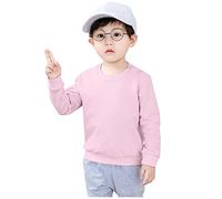 Enfants 146 Infant Bébé Garçons Filles Solide Mode Ample Chaud Tops Sweatshirt Vêtements Voiture Pull Garçons 98, Rose, 4-5 ans