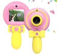 Enfants Appareils Photo Numériques pour Garçons Filles 8 Millions De Pixels Avant D Après Double Prise 1080p HD Enfants Caméra Vidéo Mini Caméscope Cadeau pour 3-12 Ans T, Pink, 8G
