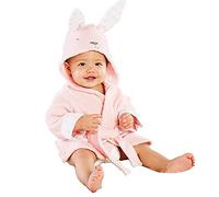 Enfants bébé garçon/fille peignoirs, peignoir bébé à capuche, motif animal doux à capuche peignoirs en coton pour bébé 0-6 ans, #C, 18-24 mois