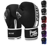 PSS Gants Boxe T4U Enfants Ado 3 à 14 Ans Junior Garçon Fille 6 Modèles Gants 4oz 6oz 8oz 10oz Cuir Muay Thai Kickboxing Boxe Anglaise Française, Réf. 1029, Blanc 8 Oz