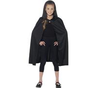 Enfants Cape à Capuche Noir Blanc Marron Garçon Fille Costume Halloween Neuf