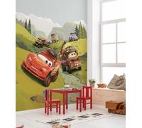 Enfants Cars Papier Peint 198x279cm Disney Mural Camping Vert Rouge Garçon Fille