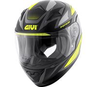 Enfants casque moto GIVI J04 EVO Follow noir mat jaune taille JXL