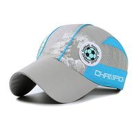 Enfants Casquette de Base-ball Maille Eté Chapeau de Soleil Plage Pêche Vacances Voyage Anti-UV Respirant Casquette Visière Imperméable Snapback Réglable Sun Hat Sport pour Garçons Filles 5-12 Ans