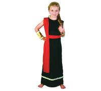 Enfants Filles Grec Goddess Déguisement Romain Toge Costume Livre Semaine