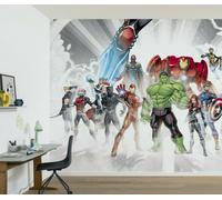 Enfants Chambre Papier Peint Mural Marvel Avengers Blanc de Garçons Décor +