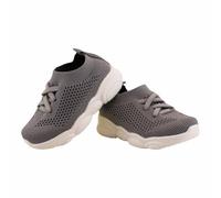 Enfants Chaussure Filles Plate-Forme Chaussure en Mesh Respirant à Enfiler Léger Antidérapant Classic Chaussures Garçon Fille Couleur Unie Première Pas Doux Pieds Confortable Sneakers (Grey, 28.5)
