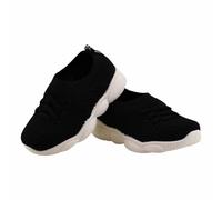 Enfants Chaussure Filles Plate-Forme Chaussure en Mesh Respirant à Enfiler Léger Antidérapant Classic Chaussures Garçon Fille Couleur Unie Première Pas Doux Pieds Confortable Sneakers (Black, 26)