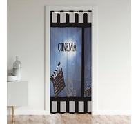 Enfants Cinéma Rideau de Porte 106x203cm Films Théâtre Décoration Rideau Occultant Rideaux pour Le Salon Films Night Rideaux Interieur Salon Chambre Home Théâtre RideauxExterieur d'entrée