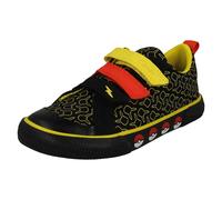 Enfants Clarks Rousseurs Brouillard Pokemon Détaillé Crochet Et Loop Toile Shoes