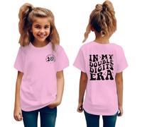 Enfants dans Mon Double Chiffres Anniversaire Fille Chemise Ans 10e Anniversaire Filles T-Shirt Filles Dix Fête d'anniversaire Tee Hauts (120)