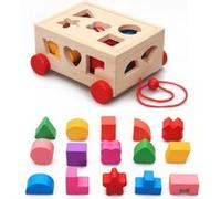 Enfants d'apprentissage en bois bébé Geometry Jouets éducatifs Puzzle Puzzle IQ 3D pour les enfants Pealer2029 G