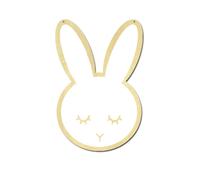 Enfants Dessin Animé Décoratif Miroir Salle De Bain Bébé Chambre Bois Acrylique Miroir Cadre Créatif Art Maison Décorations Murales Lapin