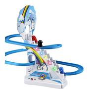 Enfants Drôle Pingouin Escalade Escaliers Jouets Pour Enfants Interaction Parent-Enfant Puzzle Pingouin Toboggan Ferroviaire Électrique Avec De La Musique