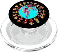 Enfants du Monde Entier, Enfants Heureux, diversité PopSockets PopGrip pour MagSafe