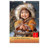 Enfants du monde - un sourire ouvre les cœurs, Version française (Calendrier mural 2026 DIN A4 portrait), Calendrier CALVENDO mensuel