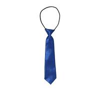 Enfants Élastique Satin Cravate - (Ecole/Bal/Mariage) Disponible en un Variété de Couleurs - Bleu Roi, One size