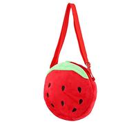 Enfants en Bas Âge Préscolaire Rond en Peluche Cartoon Sac à Dos Fraise Bébé Enfants Sacs à LunchSac à Main Enfant en Peluche Hats and Children'S Accessories Hats and Children'S Accessories