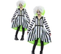 Enfants Enfant Beetlejuice Costume Filles 80s Film Costume Halloween
