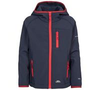 Enfants/Enfants Veste Kian Softs (Bleu Marine) Vêtement doux. Capuche tombante. 3 poches zippées contrastées. Bordure contrastée à la capuche et aux poignets. 94 % polyester, 6 % élasthanne. Tailles d