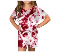 Enfants Ensembles de Pyjama Court Enfant Fille Vêtements Nuit Ado Boutons Short Fashion Mignon Dessin Animé et Cadeau